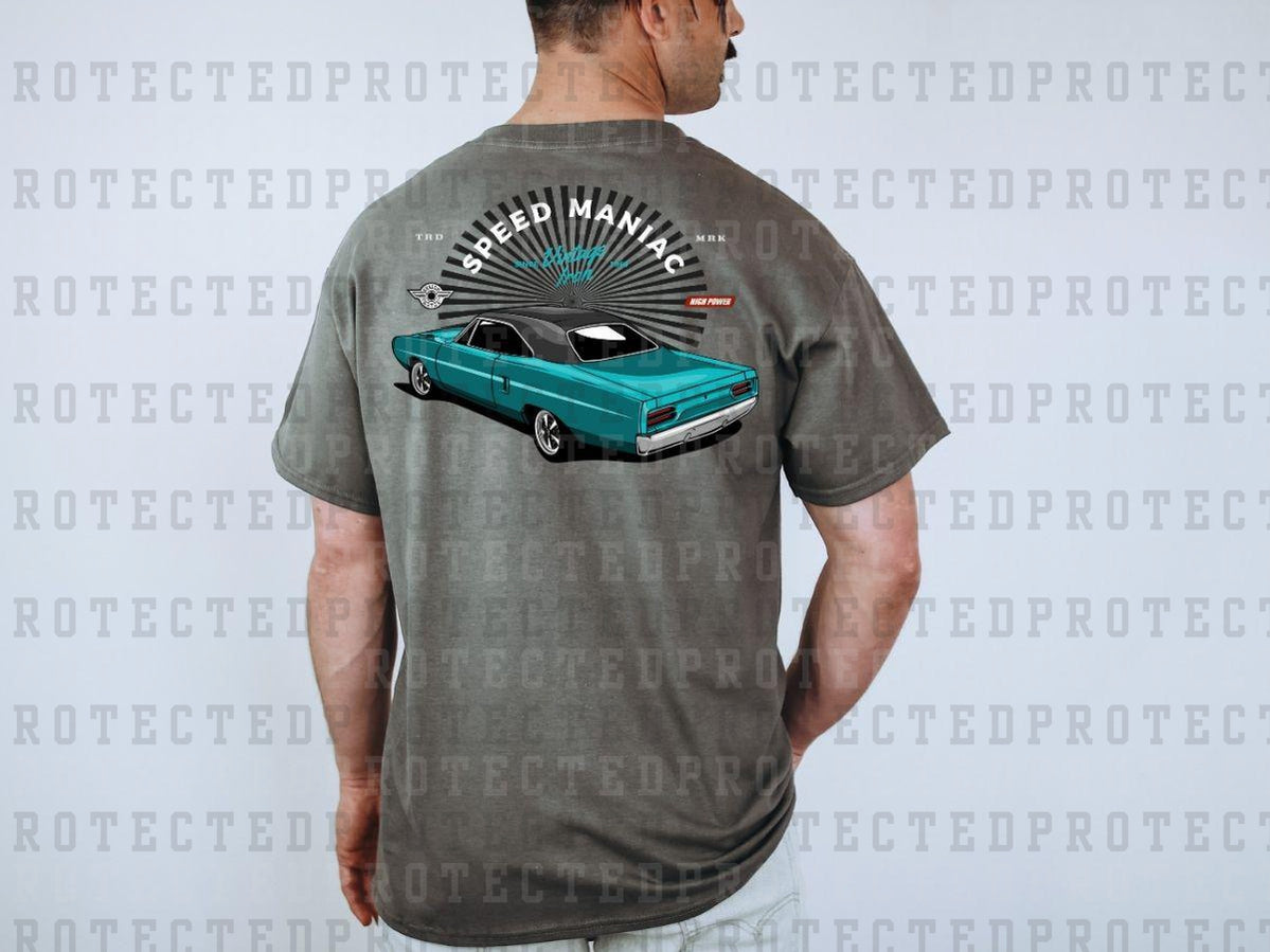 SPEED MANIAC TEAL - DTF TRANSFER