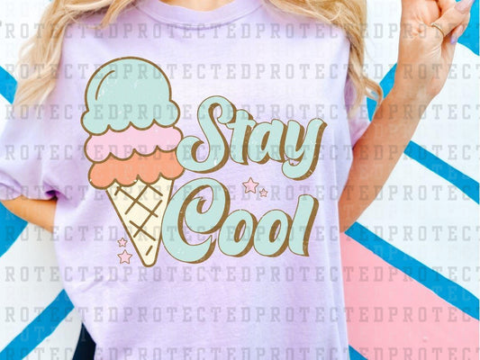 STAY COOL ICE CREAM - DTF TRANSFER