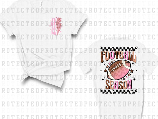 FOOTBALL SEASON PINK (POCKET/BACK)- DTF TRANSFER