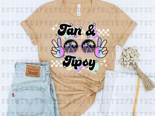 TAN AND TIPSY NON-DISTRESSED - DTF TRANSFER