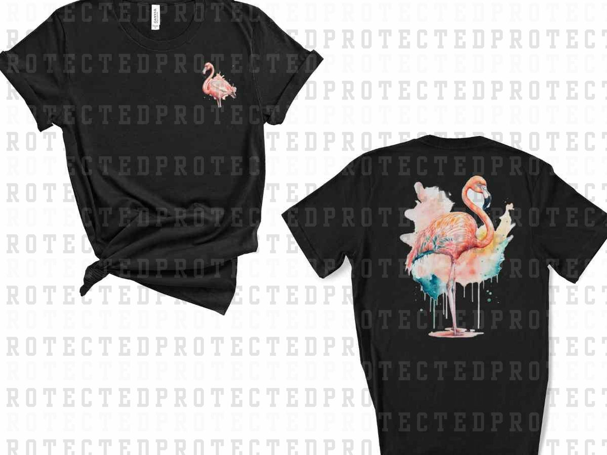 FLAMINGO (POCKET/BACK)- DTF TRANSFER