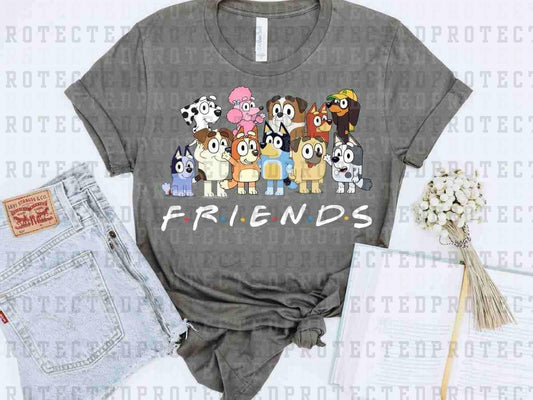 BLUE DOG FRIENDS - DTF TRANSFER