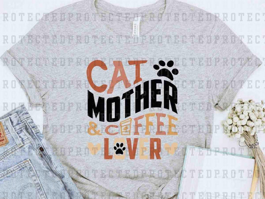 CAT MOTHER COFFEE LOVER - DTF TRANSFER