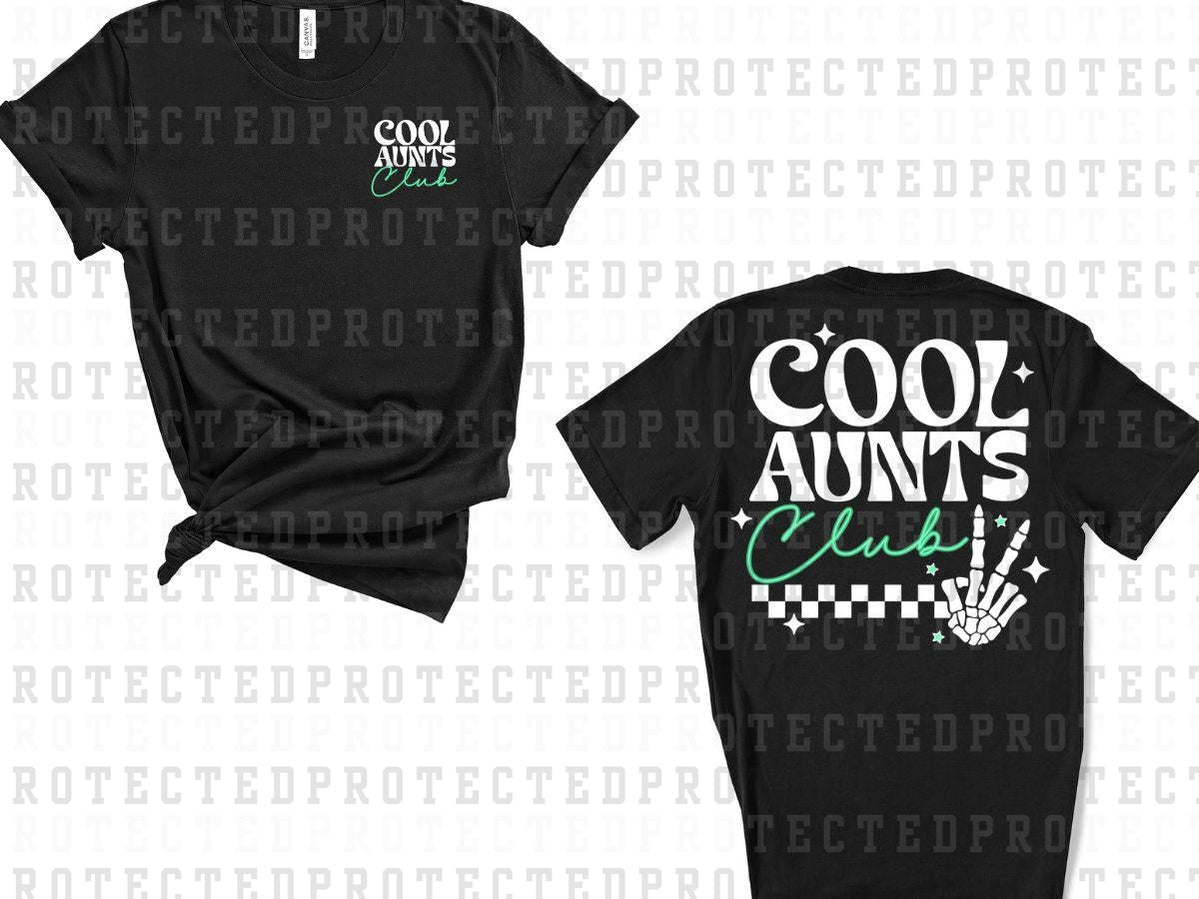 COOL AUNTS CLUB (POCKET/BACK)- DTF TRANSFER