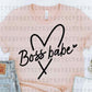 BOSS BABE *SINGLE COLOR* - DTF TRANSFER