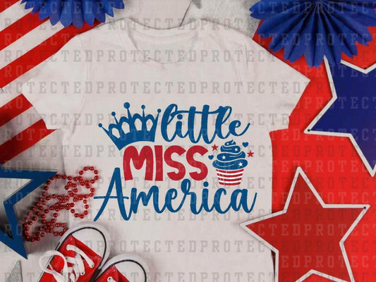 LITTLE MISS AMERICA - DTF TRANSFER