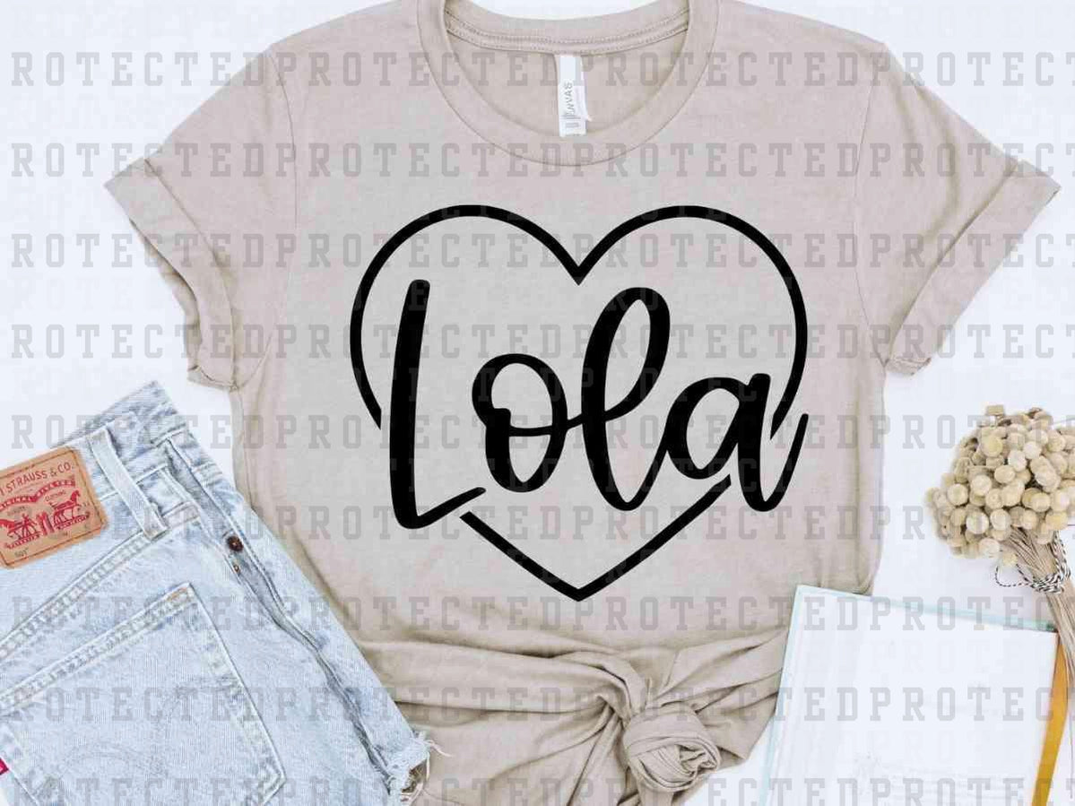 LOLA *SINGLE COLOR* - DTF TRANSFER