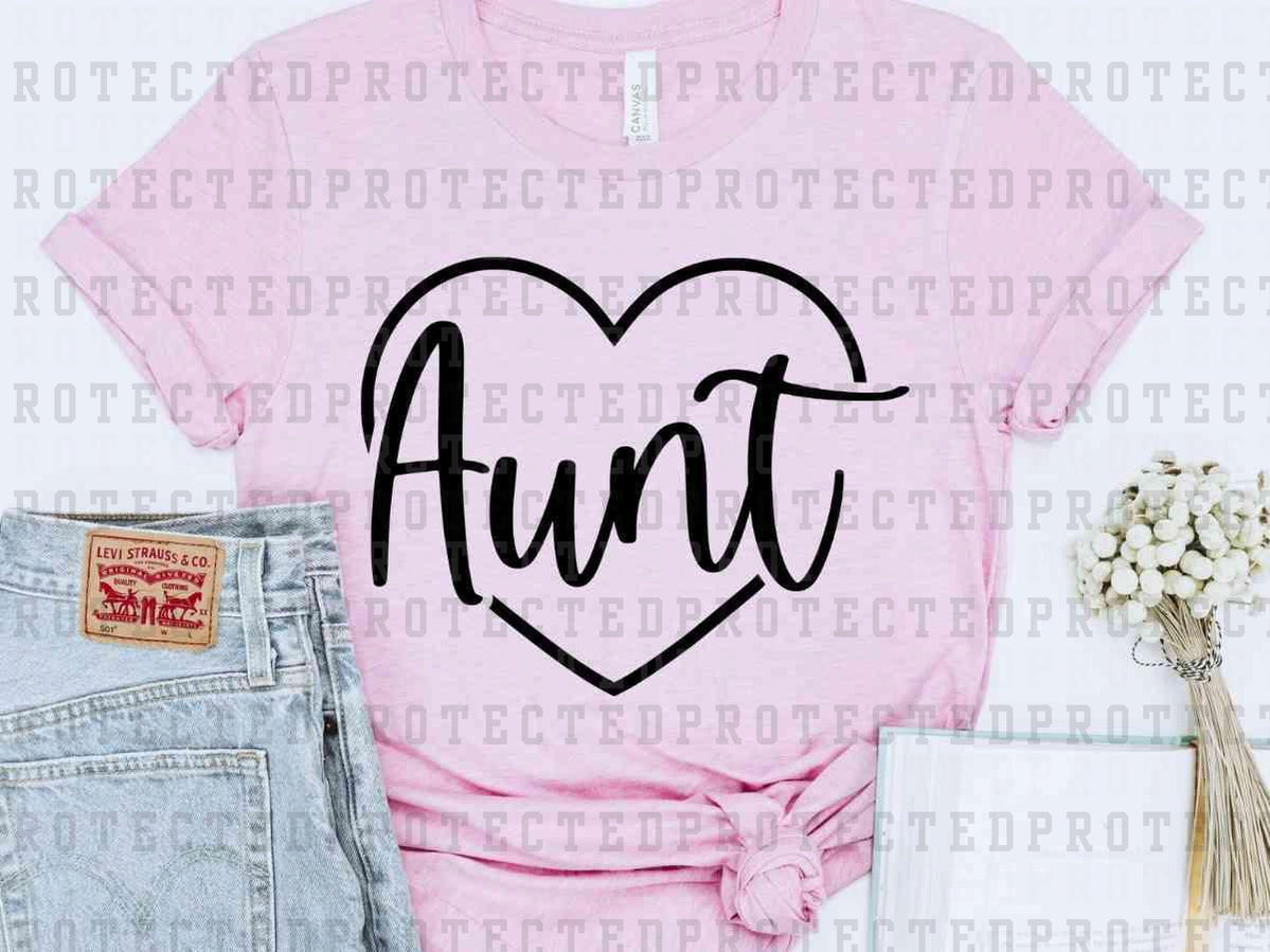 AUNT *SINGLE COLOR* - DTF TRANSFER