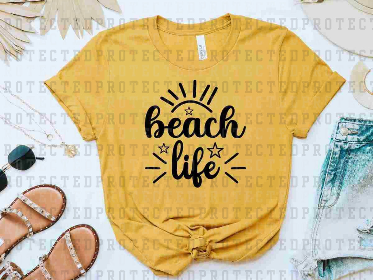 BEACH LIFE *SINGLE COLOR* - DTF TRANSFER