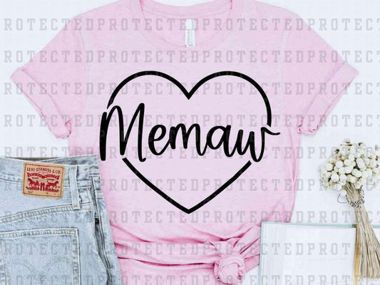 MEMAW *SINGLE COLOR* - DTF TRANSFER