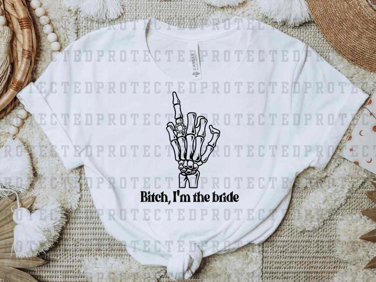 I'M THE BRIDE *SINGLE COLOR* - DTF TRANSFER