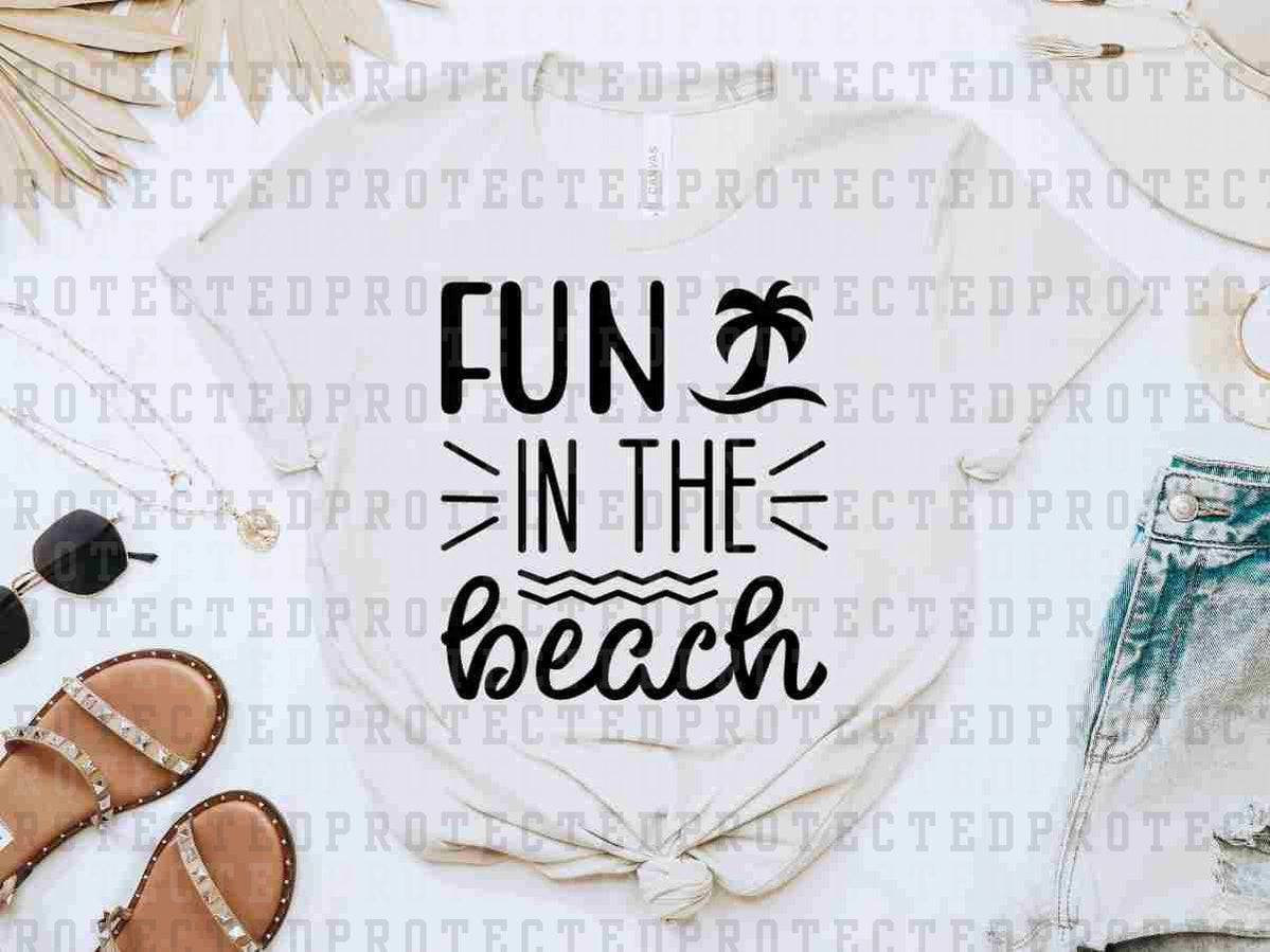 FUN IN THE BEACH *SINGLE COLOR* - DTF TRANSFER