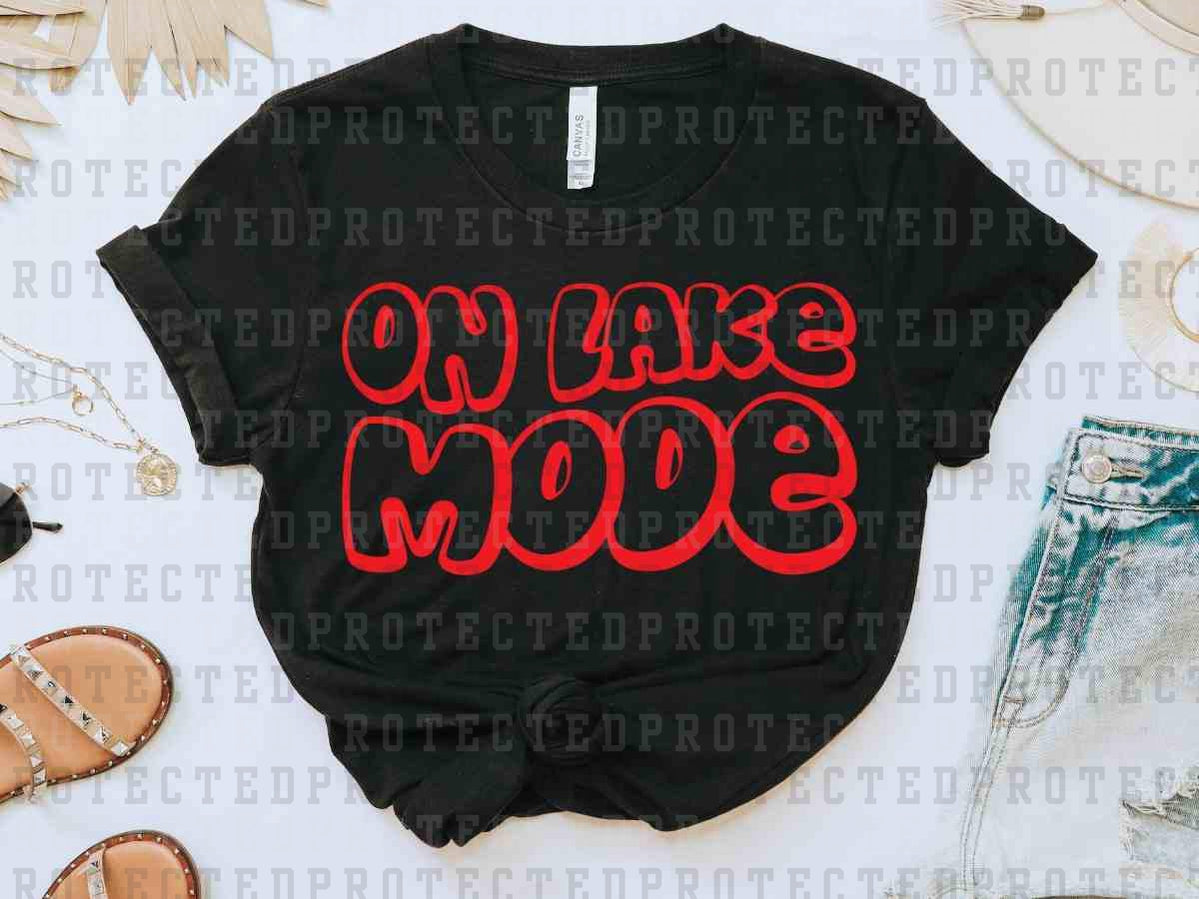 ON LAKE MODE *SINGLE COLOR* - DTF TRANSFER