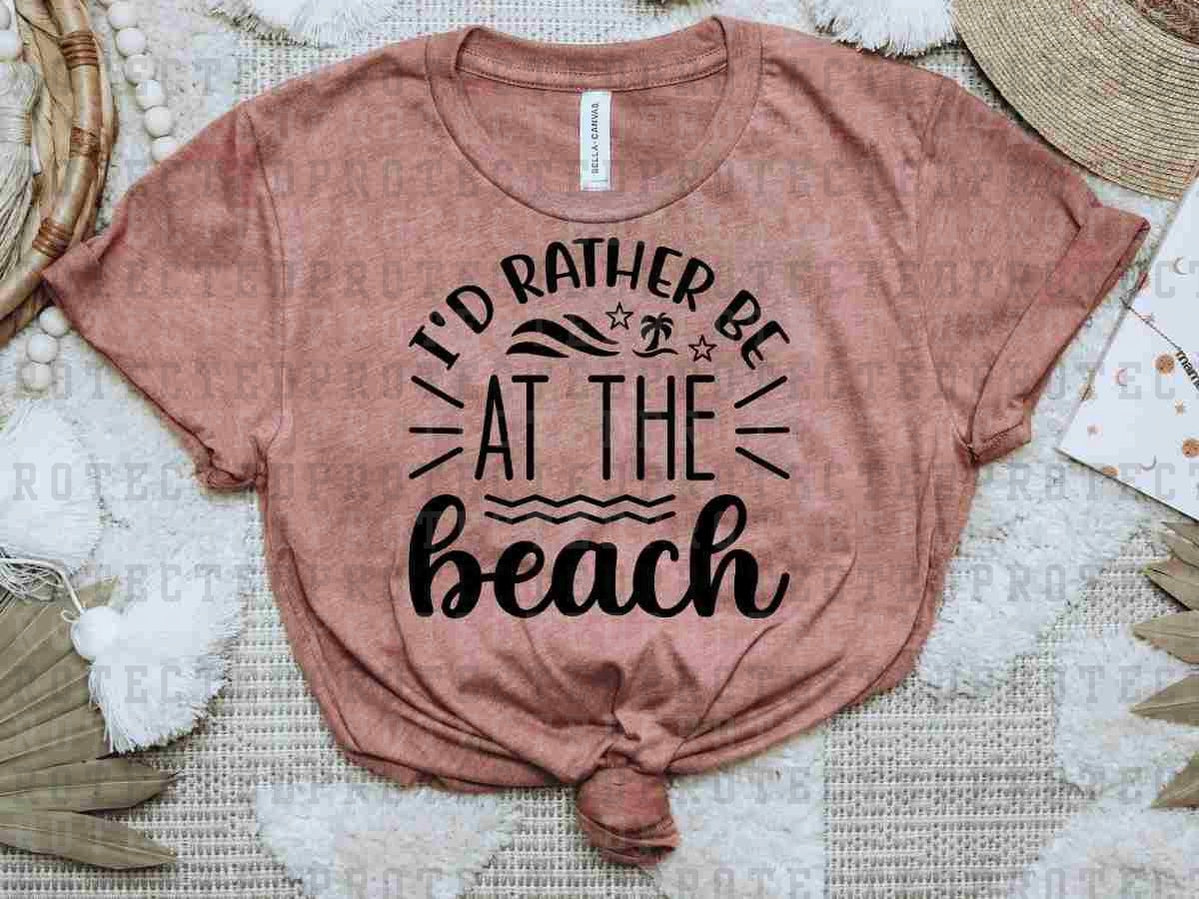 AT THE BEACH *SINGLE COLOR* - DTF TRANSFER