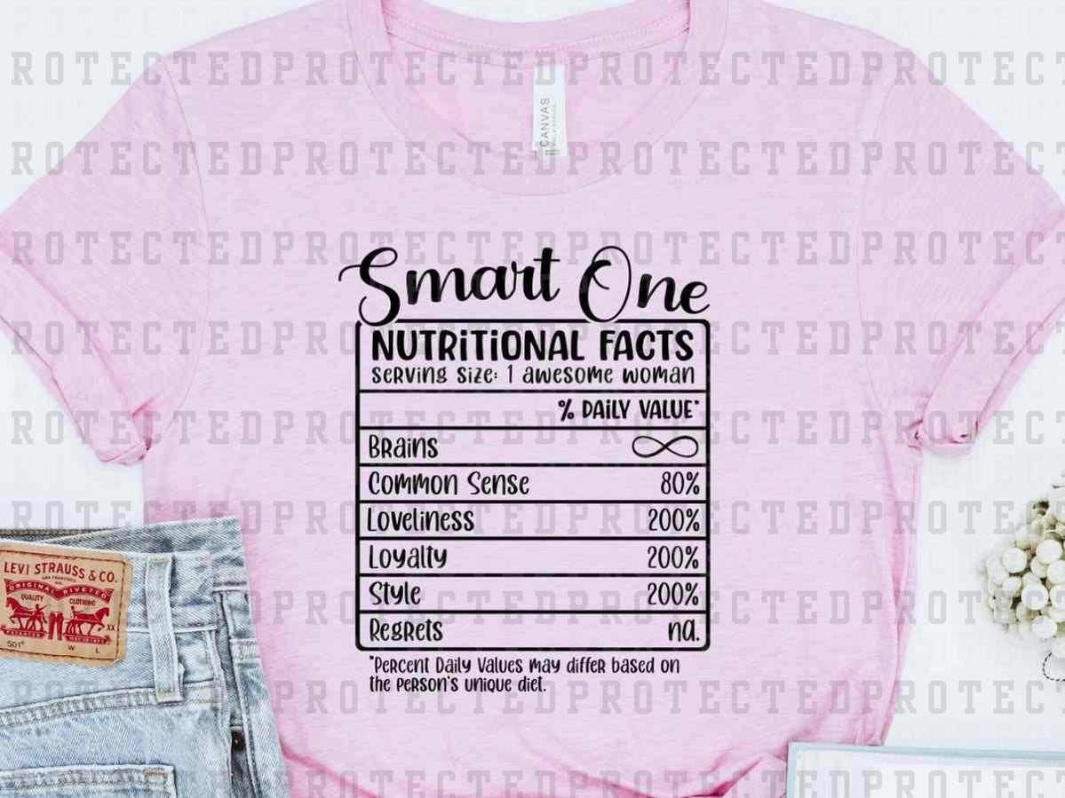 SMART ONE *SINGLE COLOR* -  DTF TRANSFER