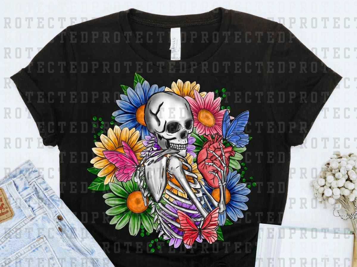 FLORAL SKELETON - DTF TRANSFER