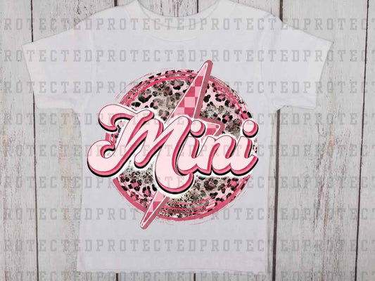 MINI PINK LEOPARD - DTF TRANSFER