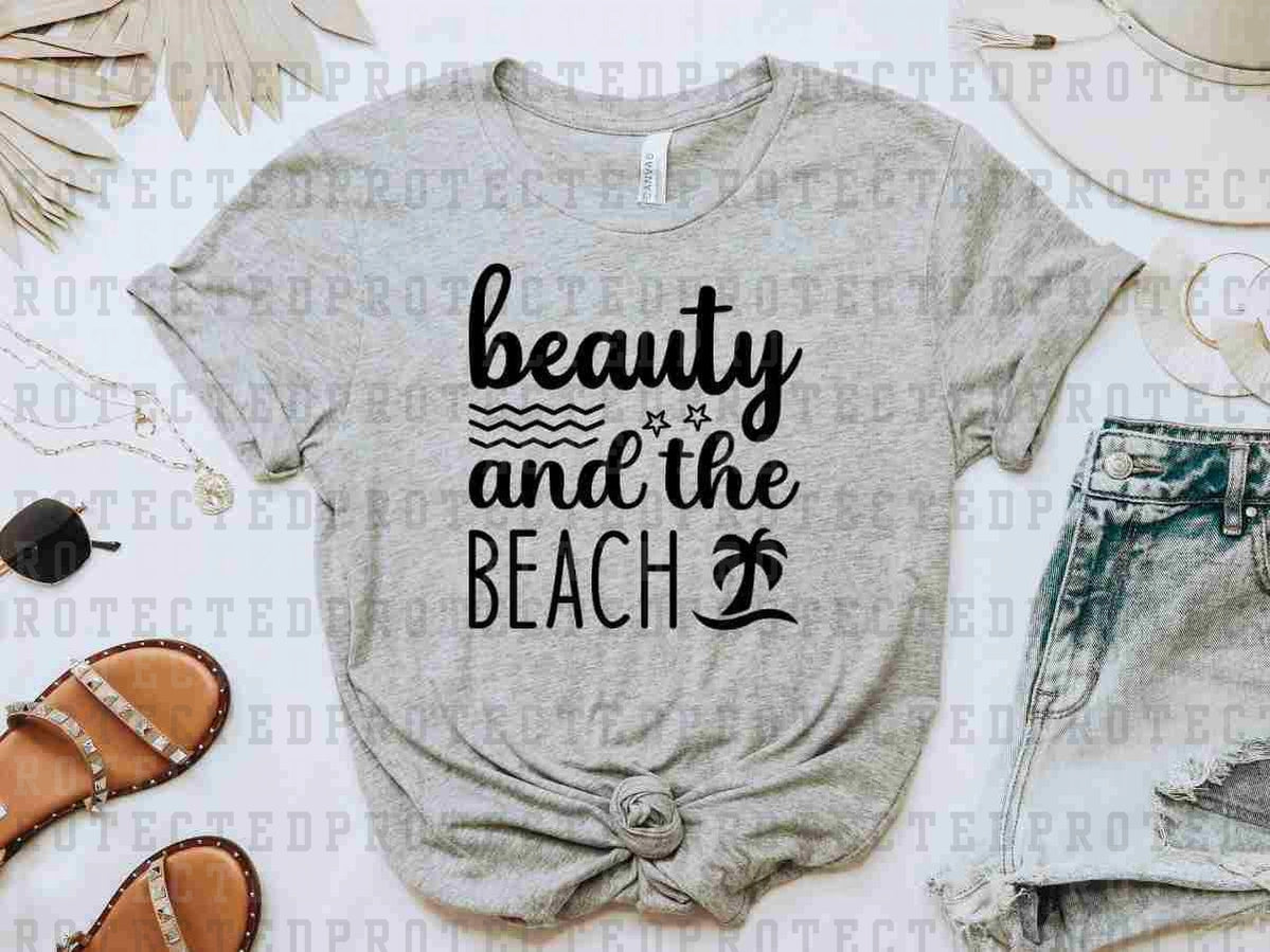 BEAUTY AND THE BEACH *SINGLE COLOR* - DTF TRANSFER