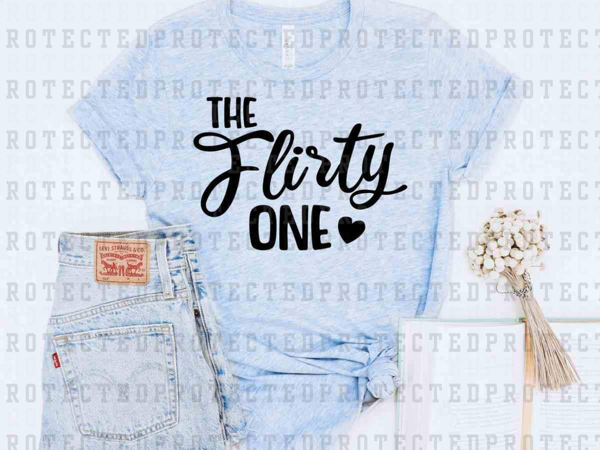 THE FLIRTY ONE *SINGLE COLOR* - DTF TRANSFER