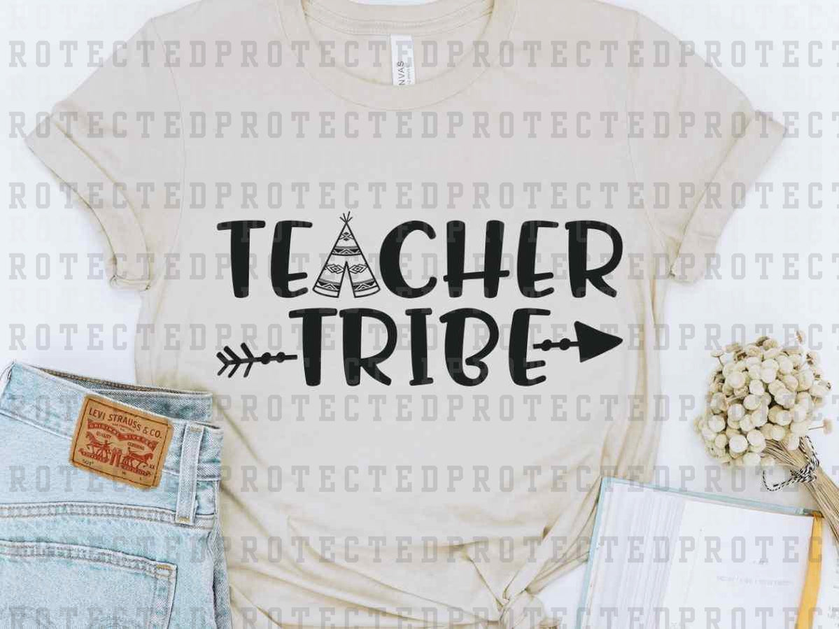 TEACHER TRIBE *SINGLE COLOR* - DTF TRANSFER