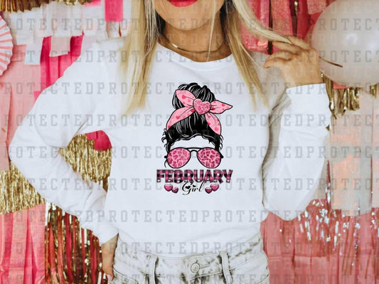 FEBRUARY GIRL - DTF TRANSFER