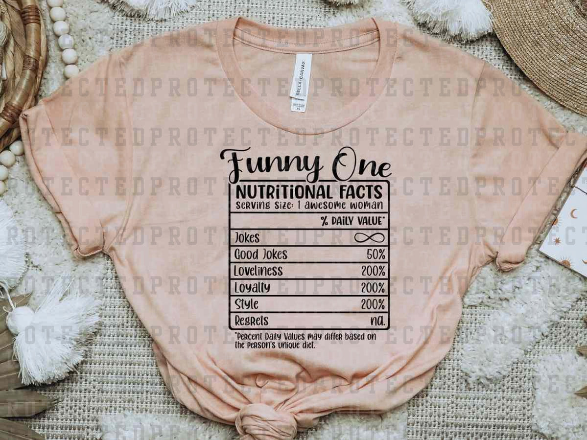 FUNNY ONE *SINGLE COLOR* -  DTF TRANSFER