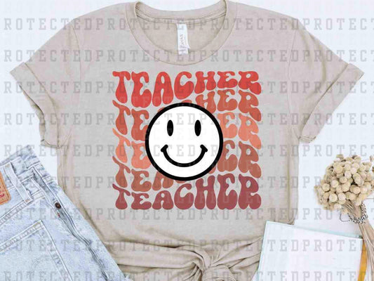 TEACHER SMILEY - DTF TRANSFER