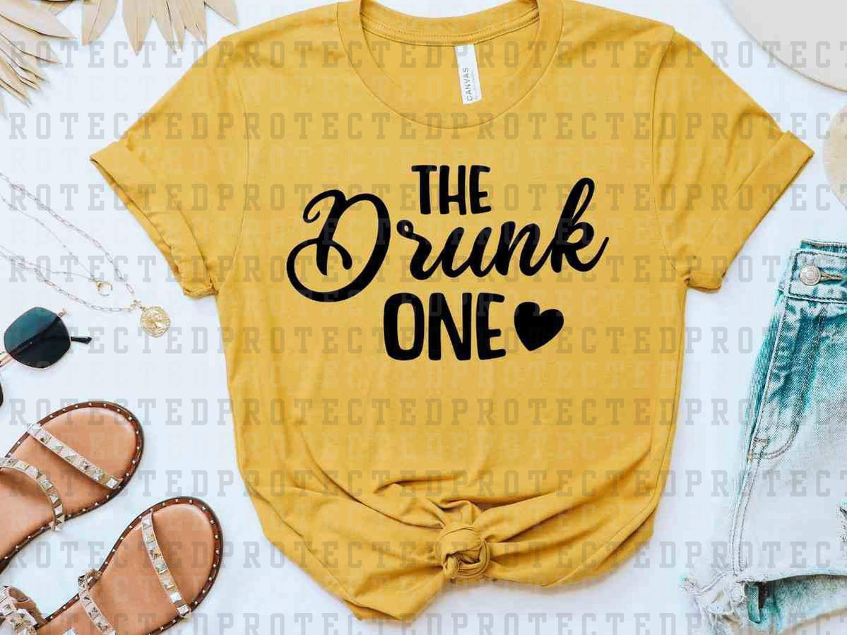 THE DRUNK ONE *SINGLE COLOR* - DTF TRANSFER