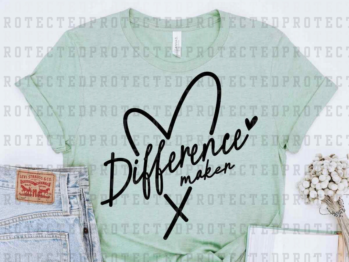 DIFFERENCE MAKER *SINGLE COLOR* - DTF TRANSFER