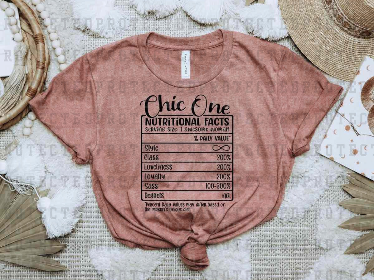 CHIC ONE *SINGLE COLOR* -  DTF TRANSFER