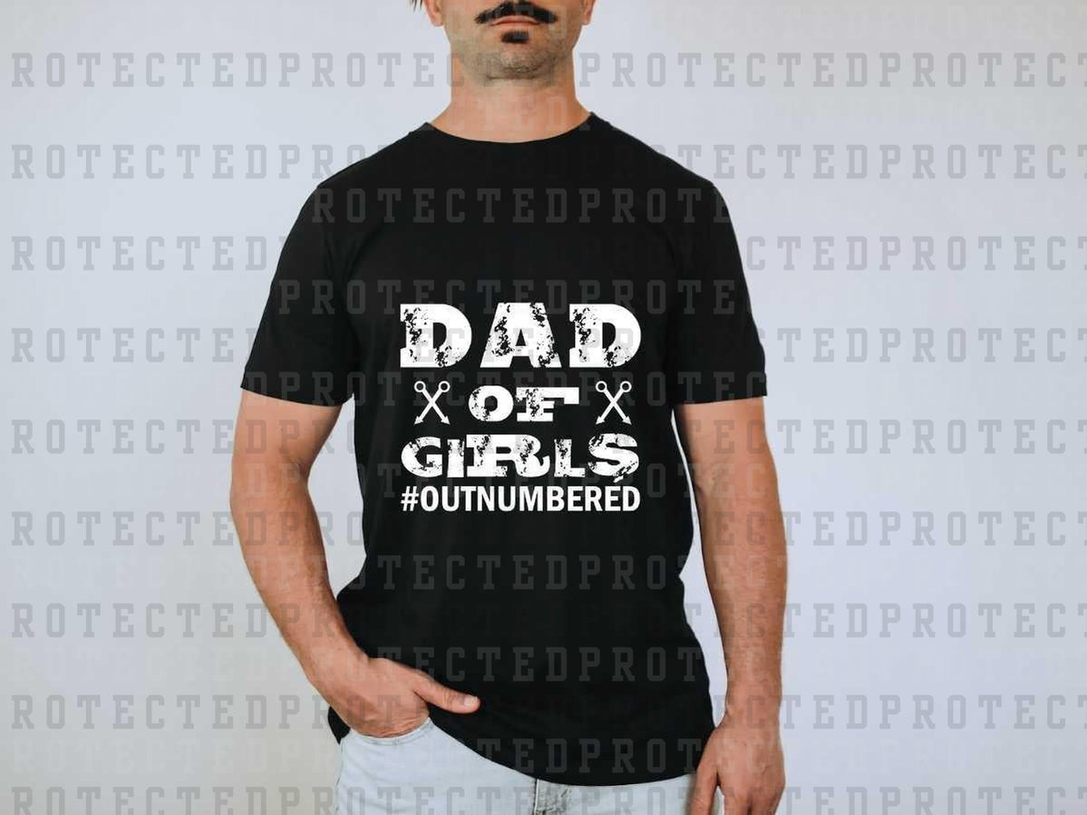 DAD OF GIRLS *SINGLE COLOR* - DTF TRANSFER