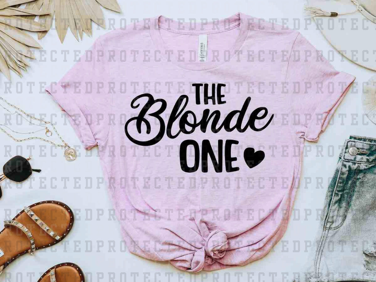 THE BLONDE ONE *SINGLE COLOR* - DTF TRANSFER