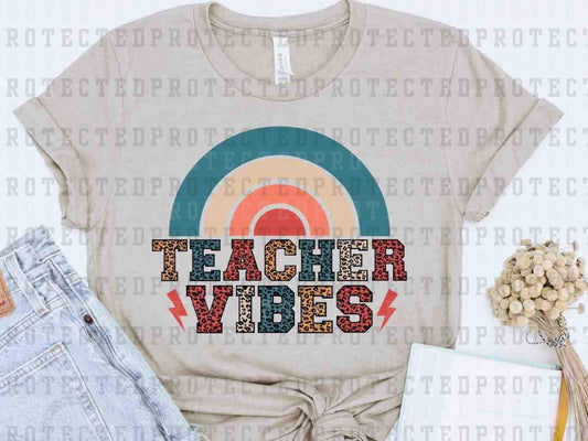 TEACHER VIBES RAINBOW - DTF TRANSFER