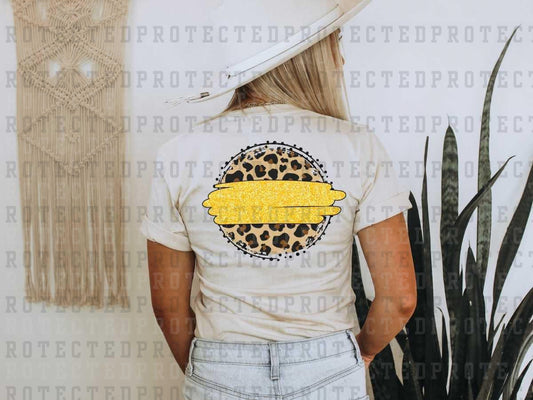 YELLOW LEOPARD PATCH - DTF TRANSFER