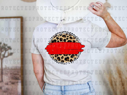 RED LEOPARD PATCH - DTF TRANSFER