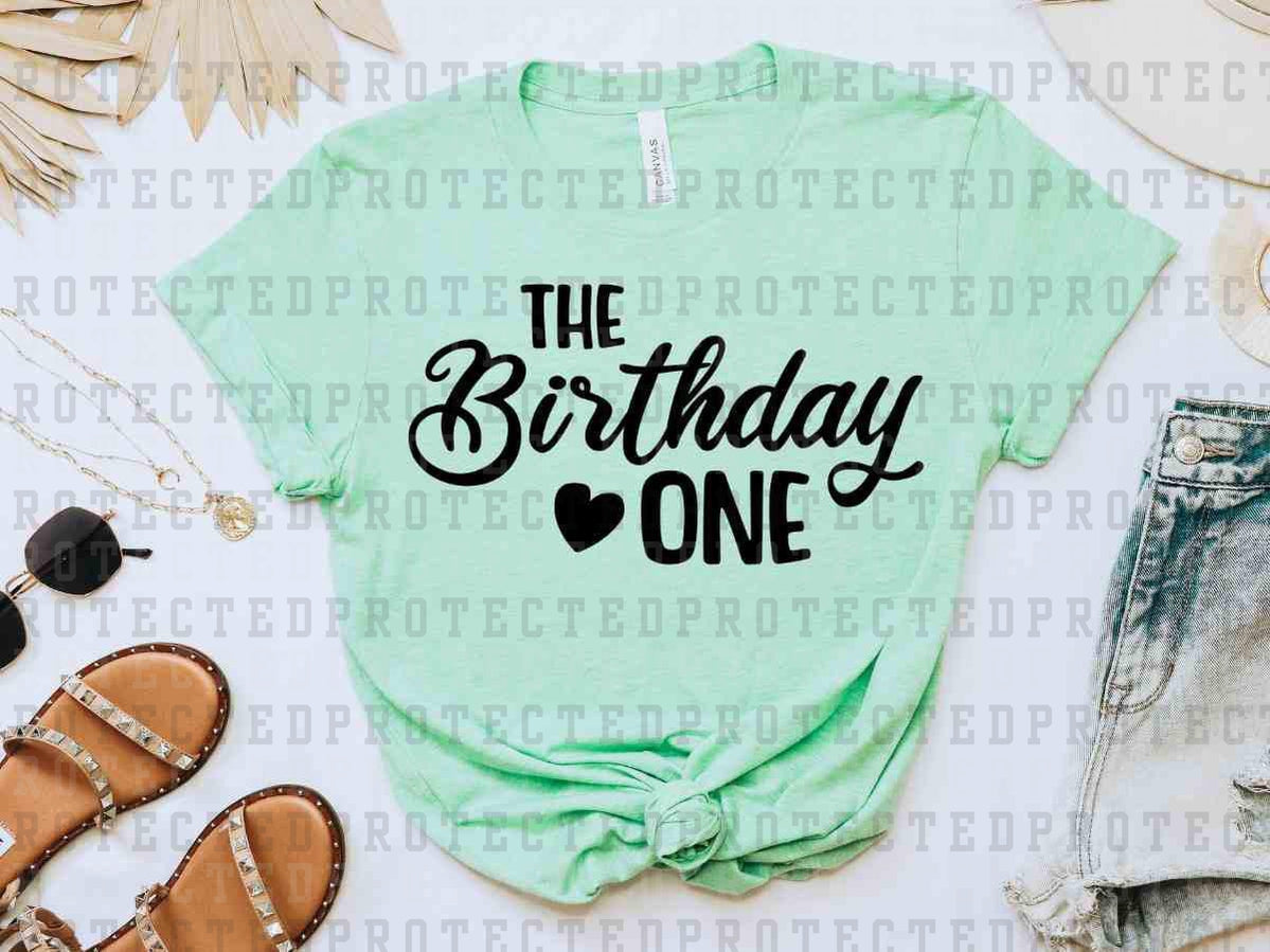 THE BIRTHDAY ONE *SINGLE COLOR* - DTF TRANSFER