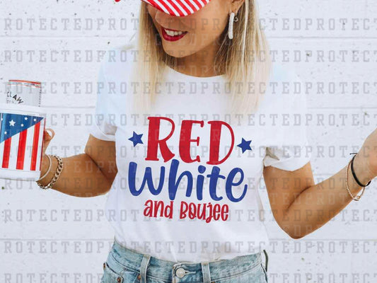 RED WHITE AND BOUJEE - DTF TRANSFER