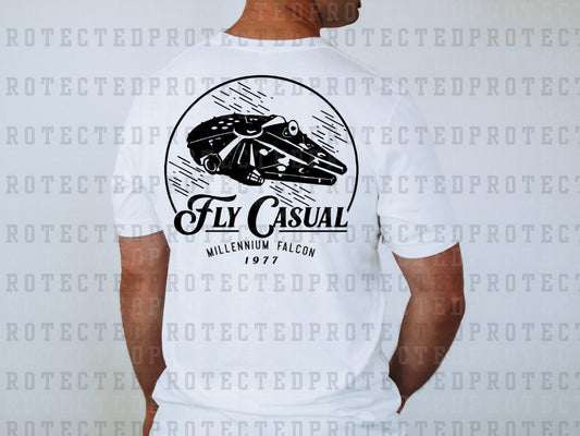 FLY CASUAL *SINGLE COLOR* - DTF TRANSFER