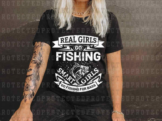 REAL GIRLS GO FISHING *SINGLE COLOR* - DTF TRANSFER