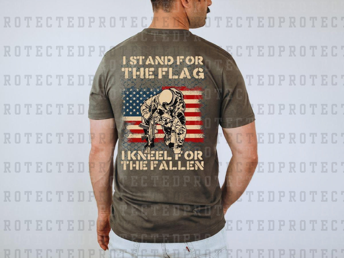 I STAND FOR THE FLAG I KNEEL FOR THE FALLEN - DTF TRANSFER