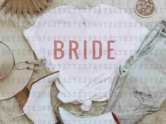 BRIDE *SINGLE COLOR* - DTF TRANSFER