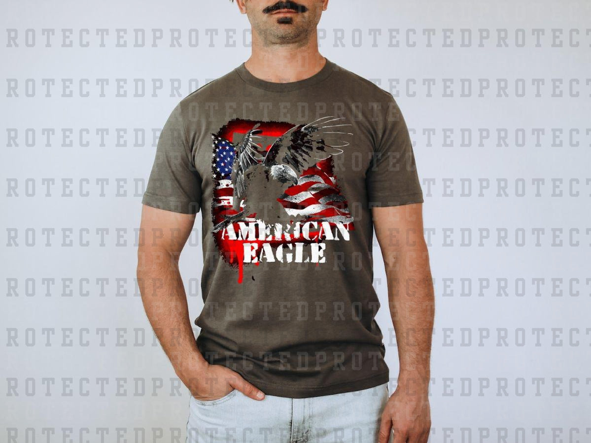 AMERICAN EAGLE *BLACK SHIRT DESIGN* - DTF TRANSFER