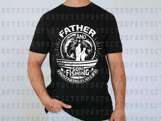 FISHING PARTNERS FOR LIFE *SINGLE COLOR* - DTF TRANSFER