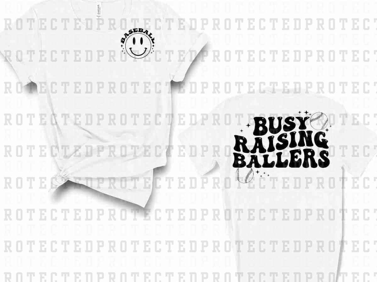 BUSY RAISING BALLERS *SINGLE COLOR*(POCKET/BACK)- DTF TRANSFER