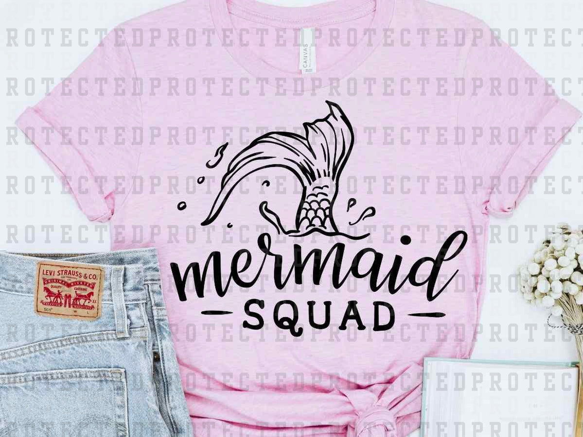 MERMAID SQUAD *SINGLE COLOR* - DTF TRANSFER