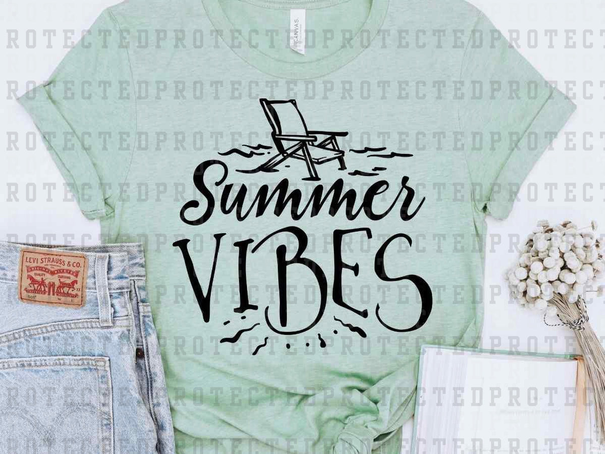 SUMMER VIBES *SINGLE COLOR* - DTF TRANSFER