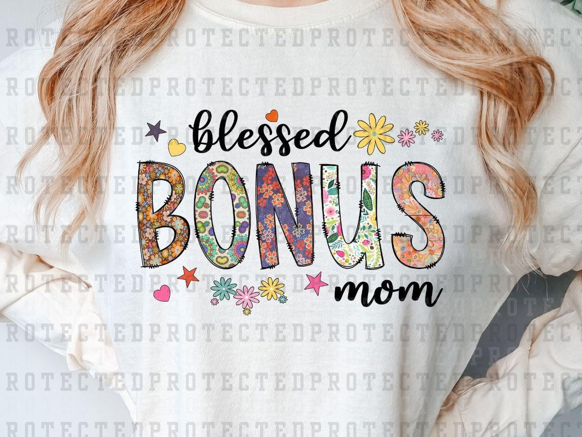 BLESSED BONUS MOM - DTF TRANSFER