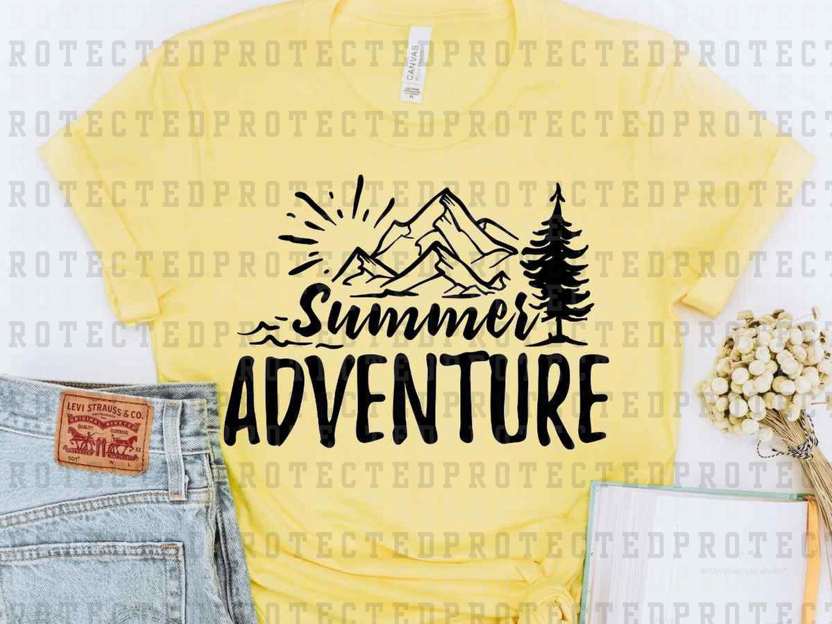 SUMMER ADVENTURE *SINGLE COLOR* - DTF TRANSFER