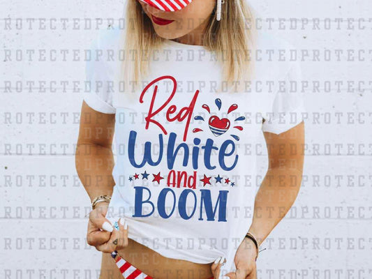 RED WHITE AND BOOM - DTF TRANSFER