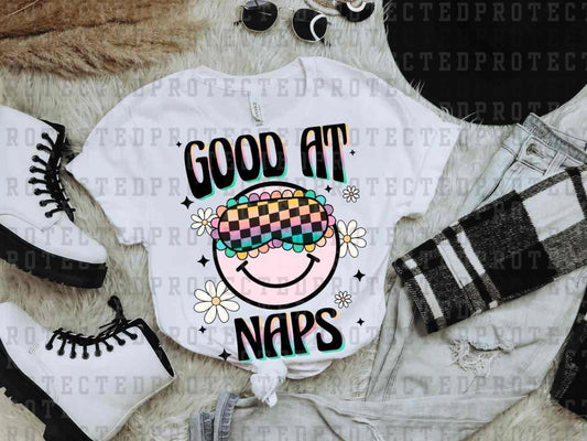 GOOD AT NAPS SMILEY - DTF TRANSFER